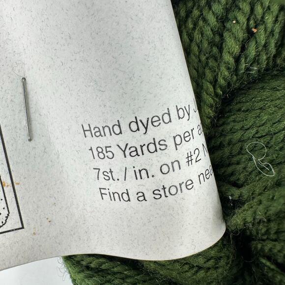 Interlacements Tiny Toes Yarn Hand Dyed Judy Ditmore Green SuperWash Merino Wool - Picture 4 of 9